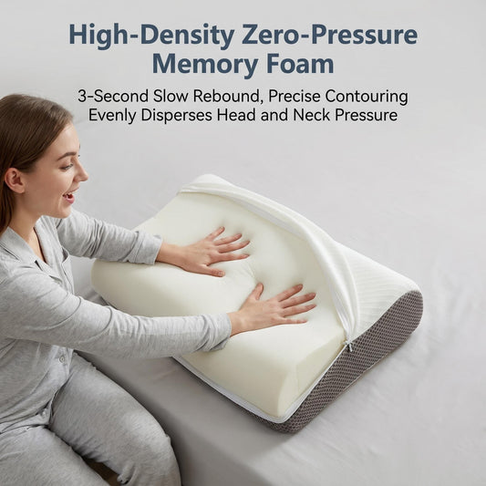 High-Low Zone Cervical Memory Foam Pillow
