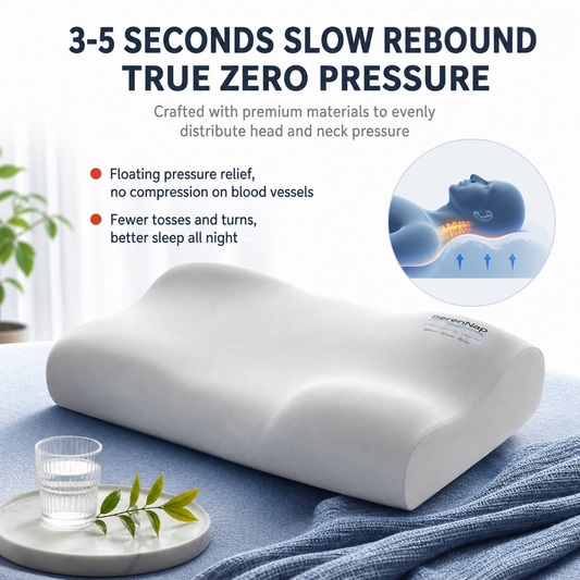 Ergonomic Memory Foam Cervical Pillow for Side & Back Sleepers