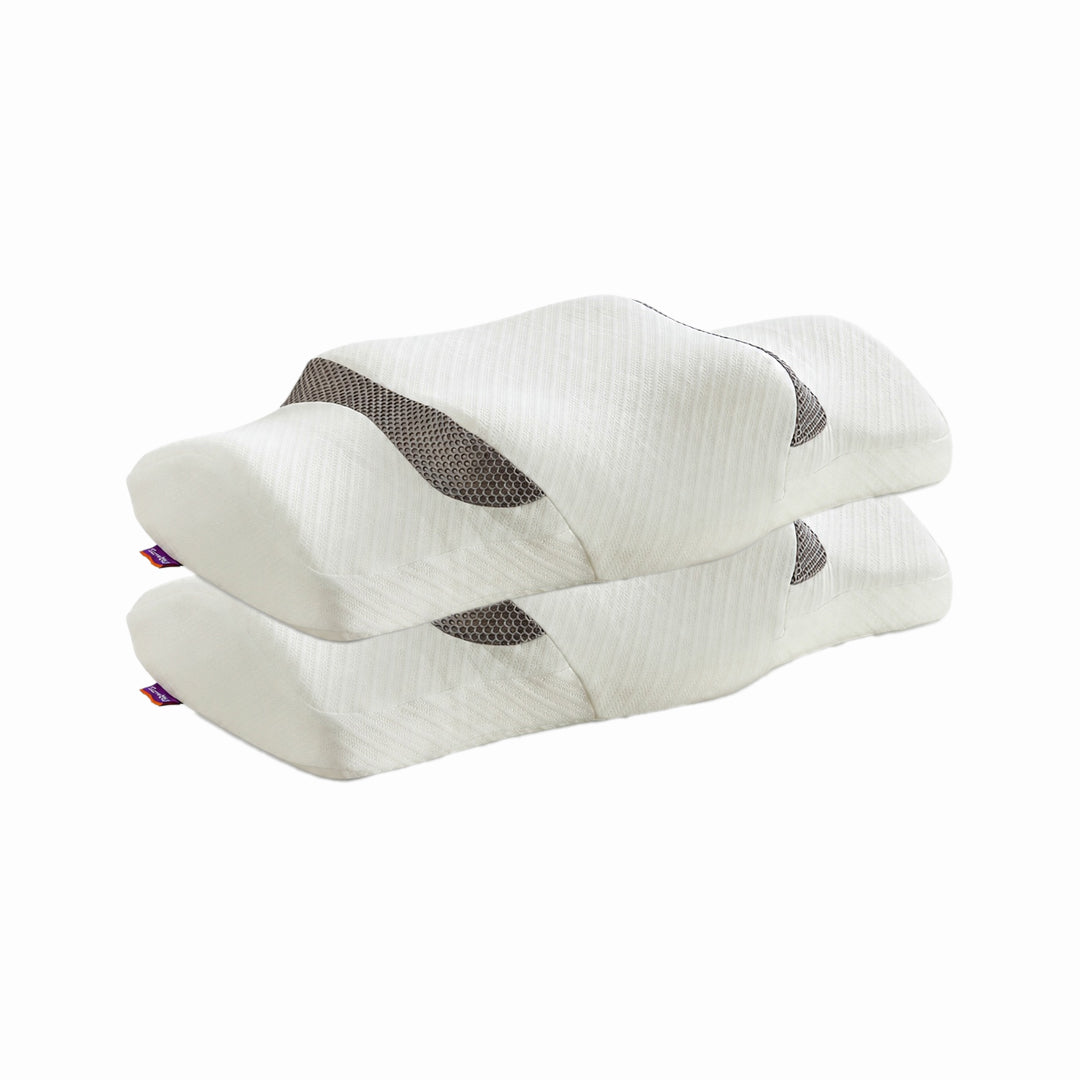 Ergonomic Cervical Memory Foam Neck Pillow for Back & Side Sleepers