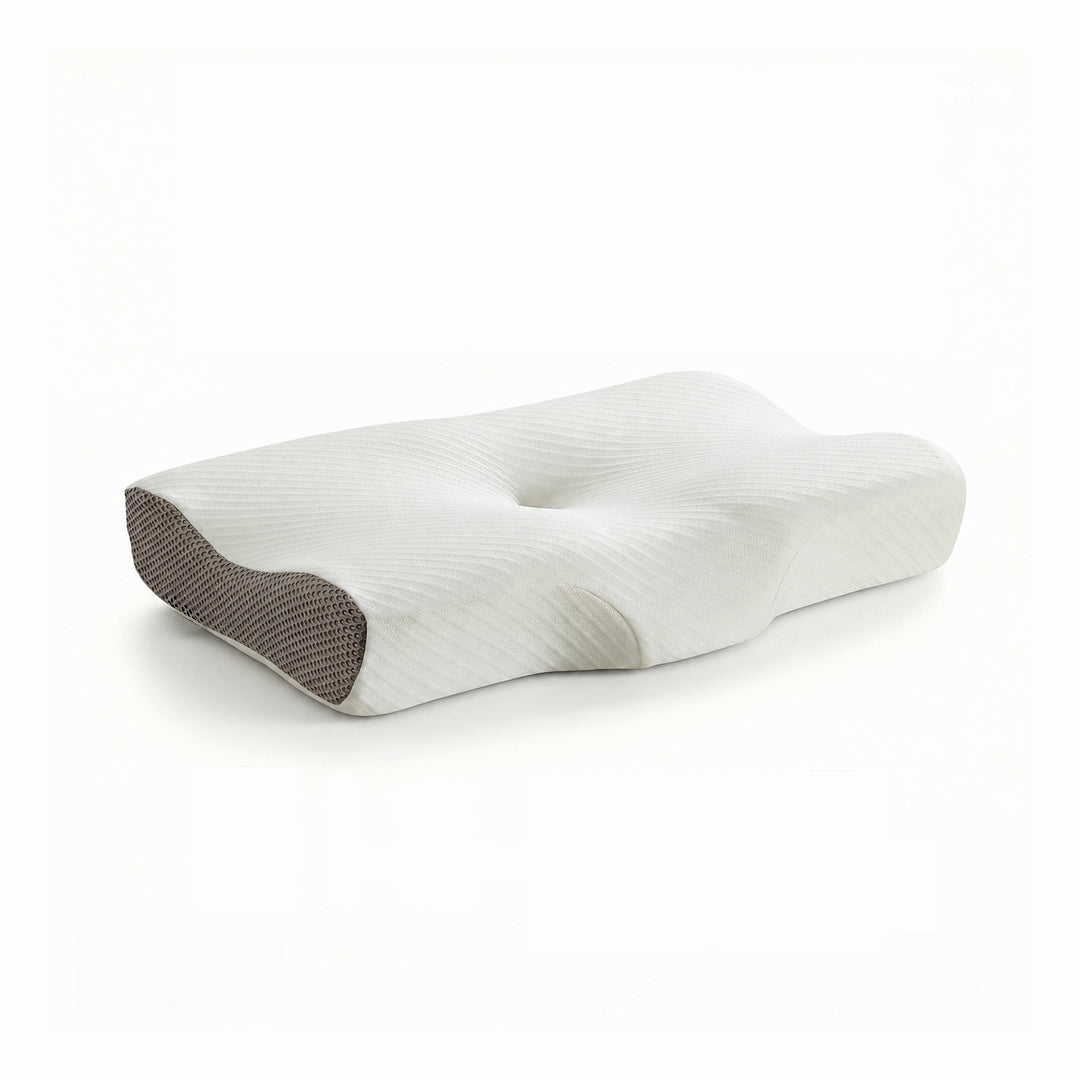 Dual-Side Ergonomic Cervical Neck Pillow for Side, Back & Stomach Sleepers