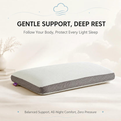Oversized Memory Foam Cervical Pillow for Back Sleepers
