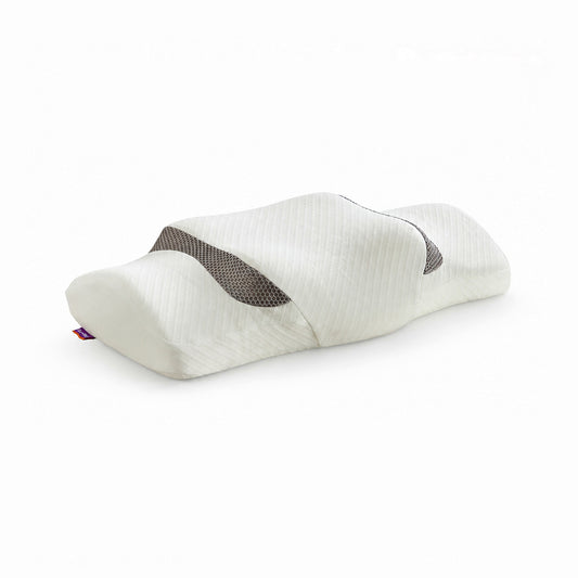 Ergonomic Cervical Memory Foam Neck Pillow for Back & Side Sleepers